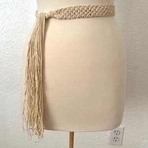 Vintage macrame belt